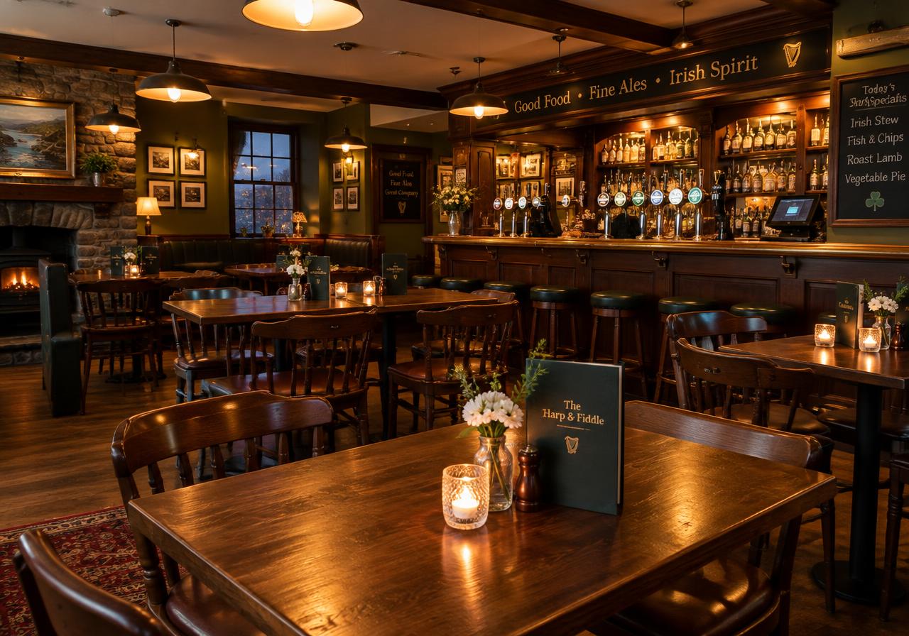 Irish pub and restaurant dining area — restaurant bookkeeping in Leinster